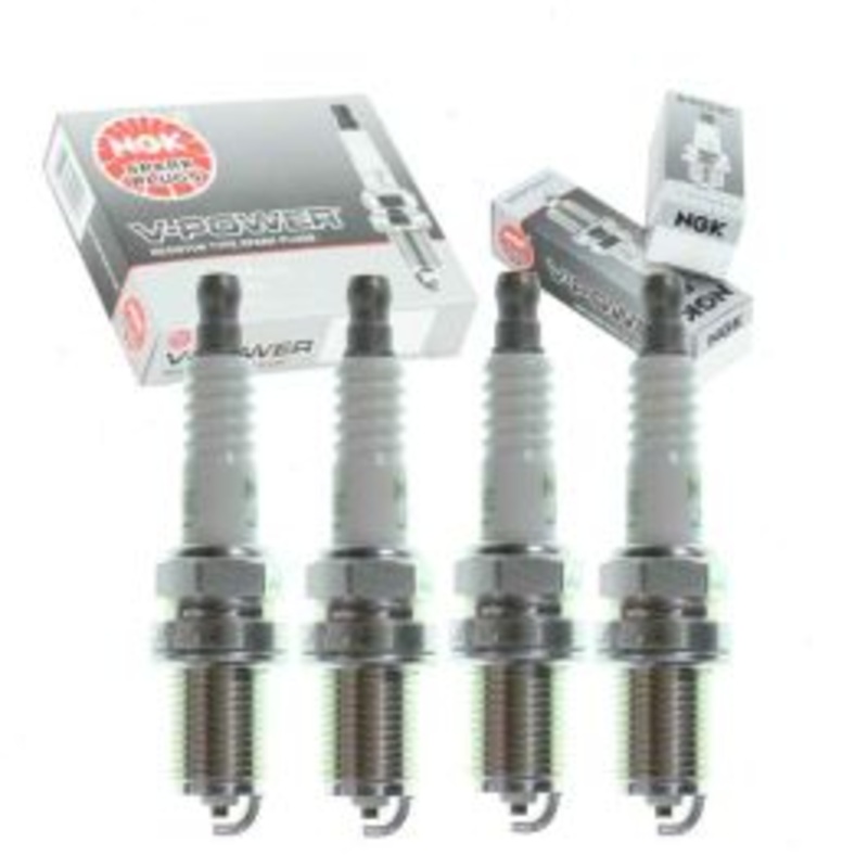 4 pc NGK V-Power 7938 BKR5E Spark Plugs