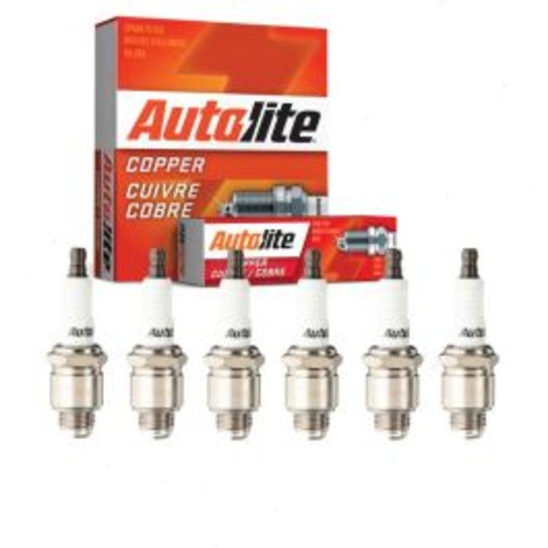 6 pc Autolite Copper Core Spark Plugs for 1948-1953 Willys Station Wagon 2.4L 2.6L L6