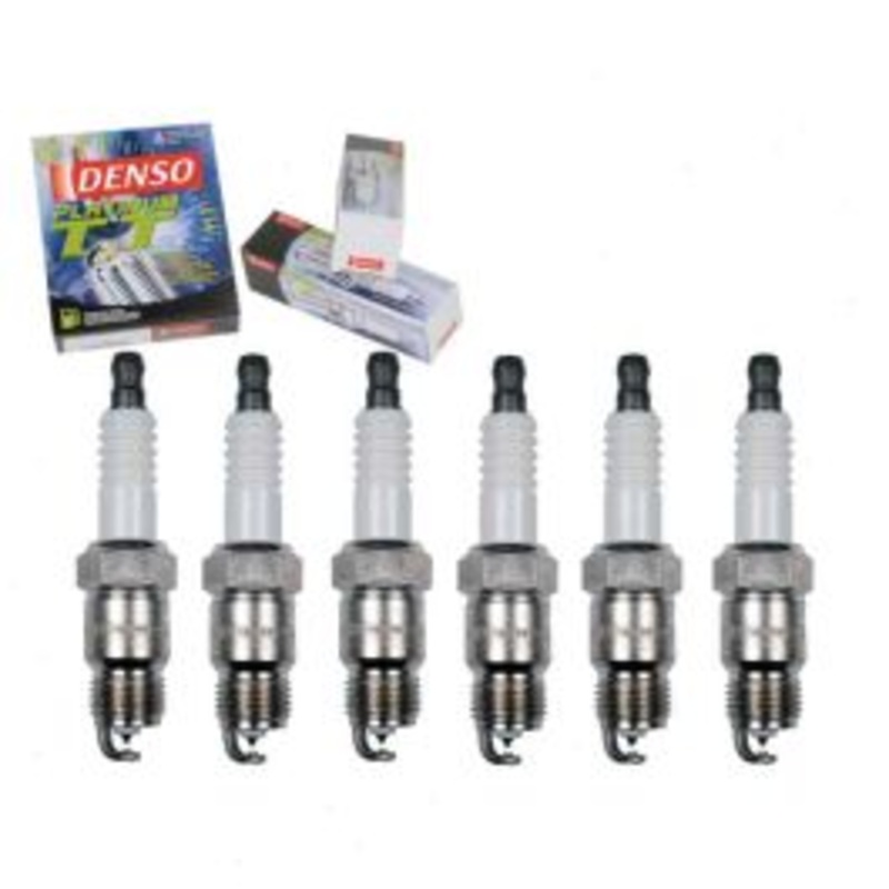 6 pc DENSO Platinum TT Spark Plugs for 1977-1978 GMC K35 4.8L L6