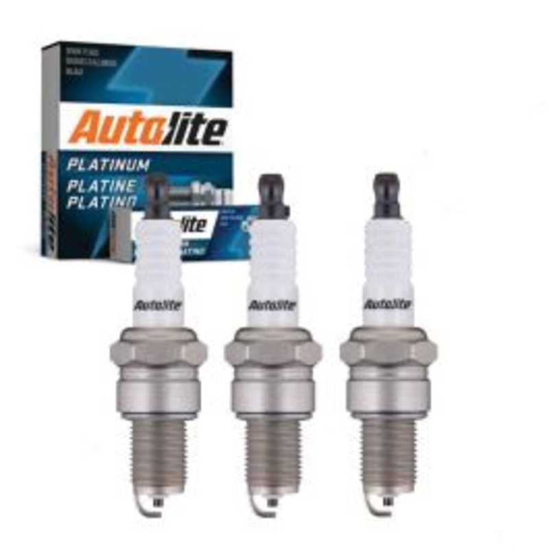 3 pc Autolite Platinum Spark Plug for 1987-1992 Chevrolet Sprint