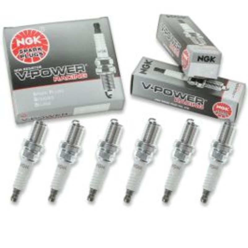 6 pc NGK V-Power Racing 4554 R5671A-8 Spark Plugs