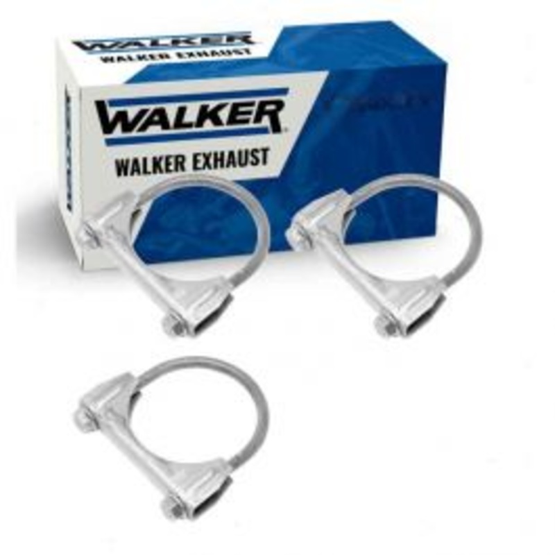 3 pc Walker Exhaust Clamps for 1980-1984 Plymouth Colt 1.4L 1.6L L4