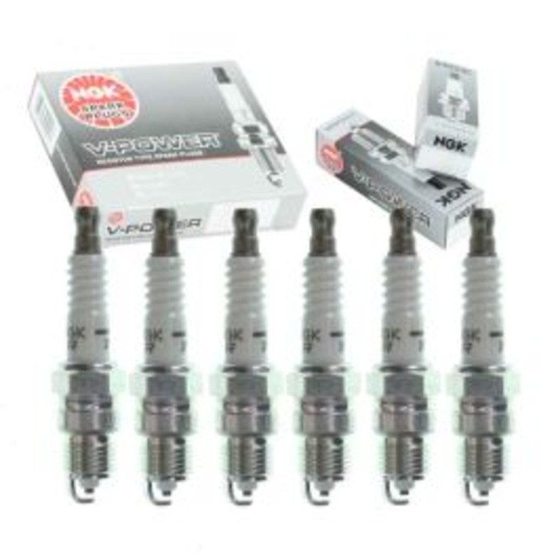 6 pc NGK V-Power Spark Plugs for 1985-1995 Chevrolet G20 4.3L V6