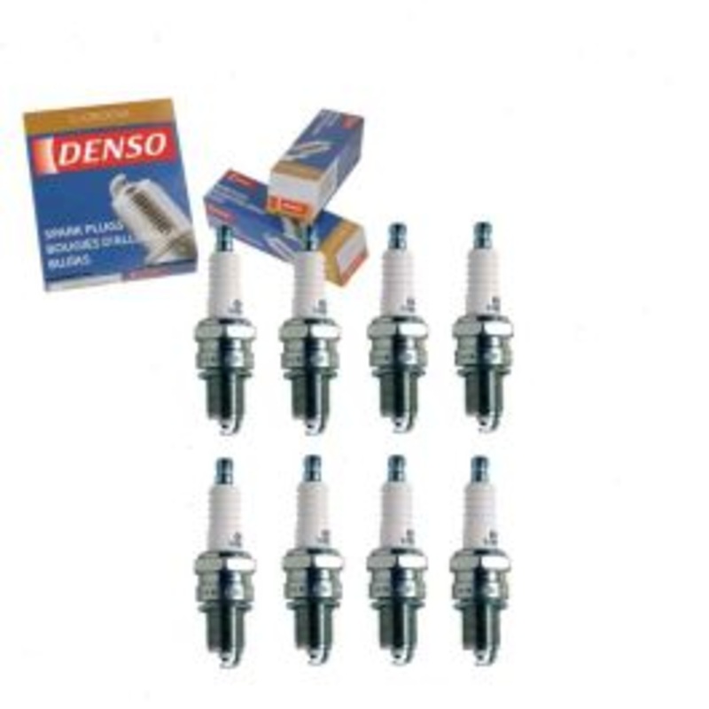 8 pc DENSO Standard U-Groove Spark Plugs for 1972-1973 Jeep J-2500 5.0L 5.9L V8