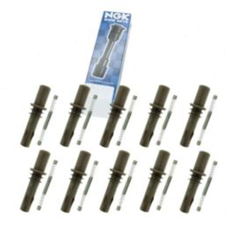 10 pc NGK Ignition Coil Boots for 2007-2010 Ford F-250 Super Duty 6.8L V10
