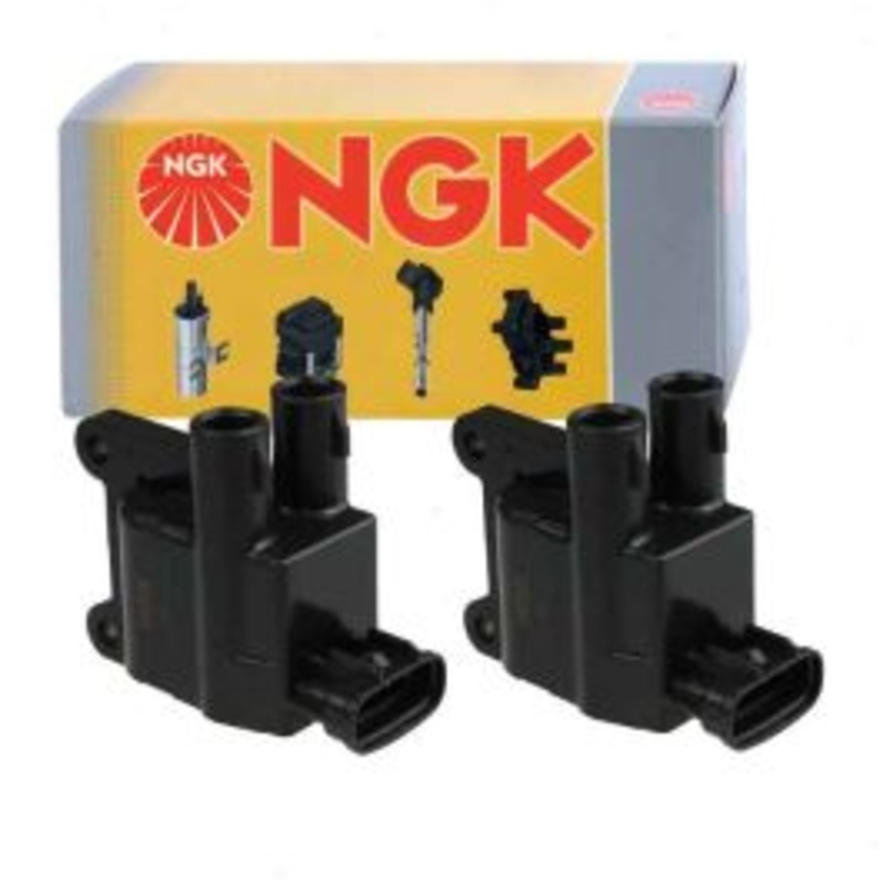 2 pc NGK Ignition Coils for 1998 Toyota T100 2.7L L4
