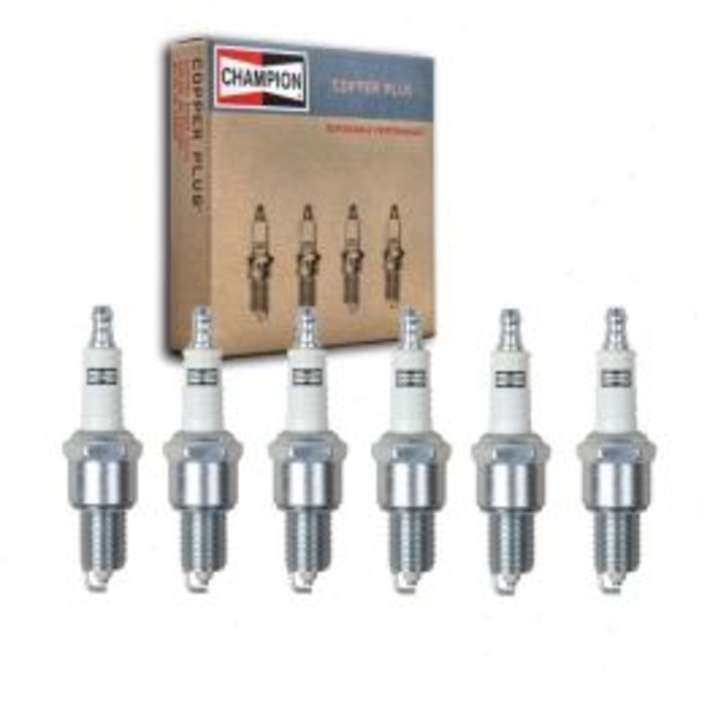 6 pc Champion Copper Plus Spark Plugs for 1964-1966 Reliant Scimitar 2.6L L6