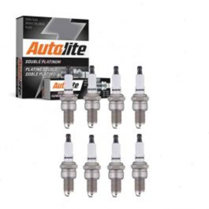 8 pc Autolite Double Platinum Spark Plug for 1966-1967 Fargo D200 Panel