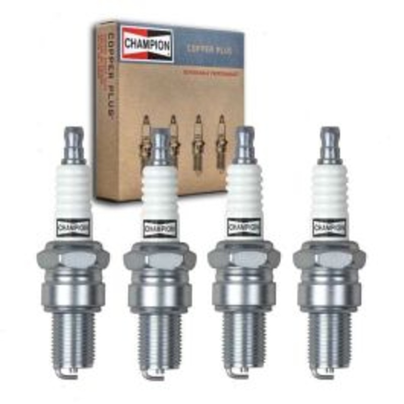 4 pc Champion Copper Plus Spark Plugs for 1961-1963 Morgan 4 4 Series IV 1.3L L4