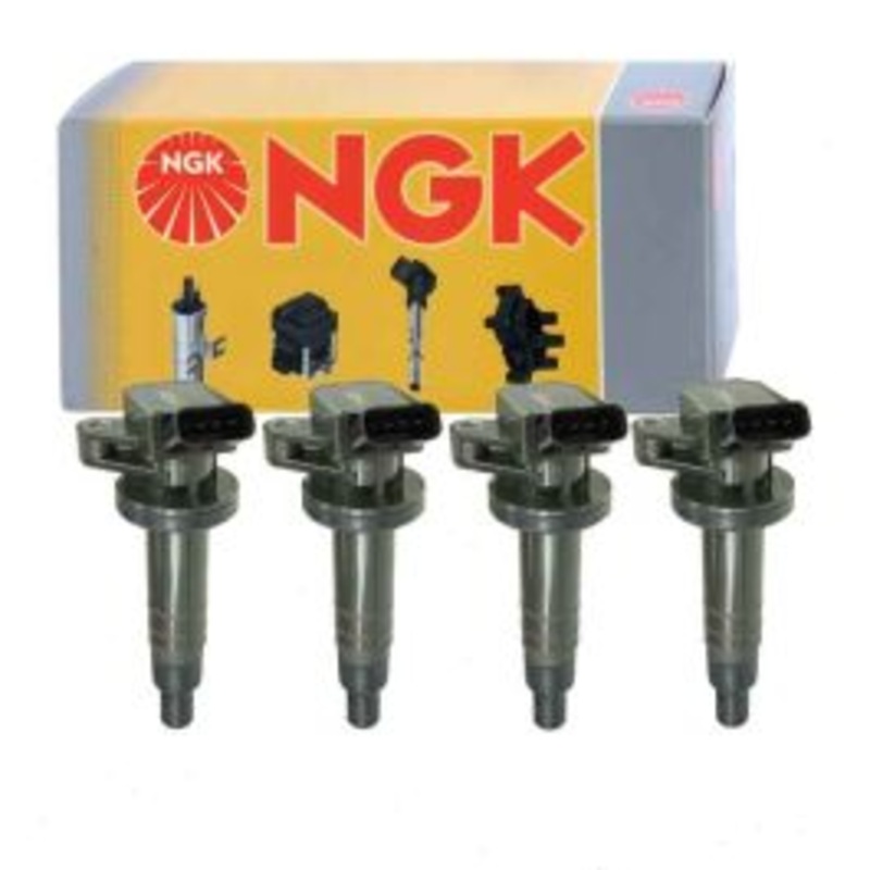 4 pc NGK Ignition Coils for 1999-2008 Toyota Corolla 1.8L L4
