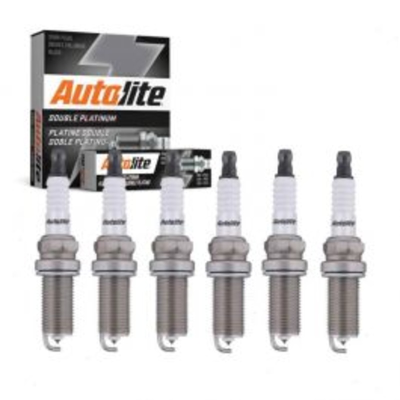 6 pc Autolite Double Platinum Spark Plug for 2009-2010 BMW 528i xDrive