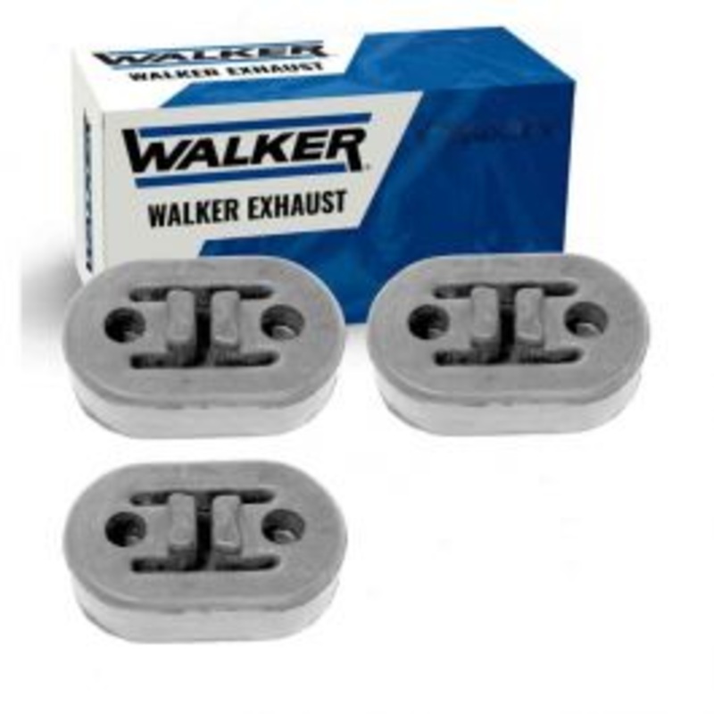 3 pc Walker Muffler Assm Exhaust System Insulators for 2010 Dodge Ram 2500 5.7L V8