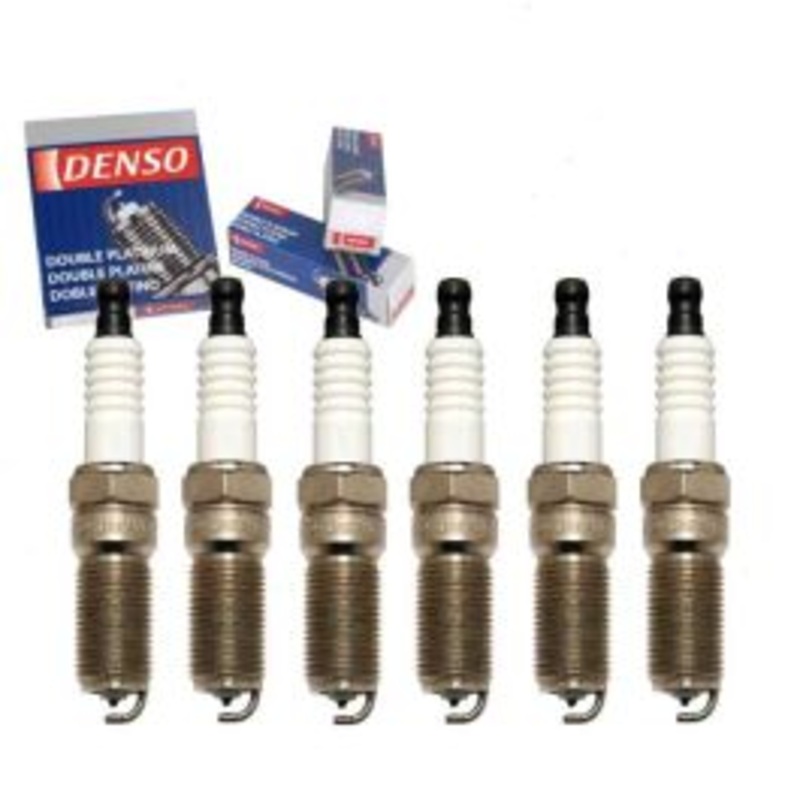6 pc DENSO Double Platinum Spark Plugs for 2004-2007 Buick Rainier 4.2L L6