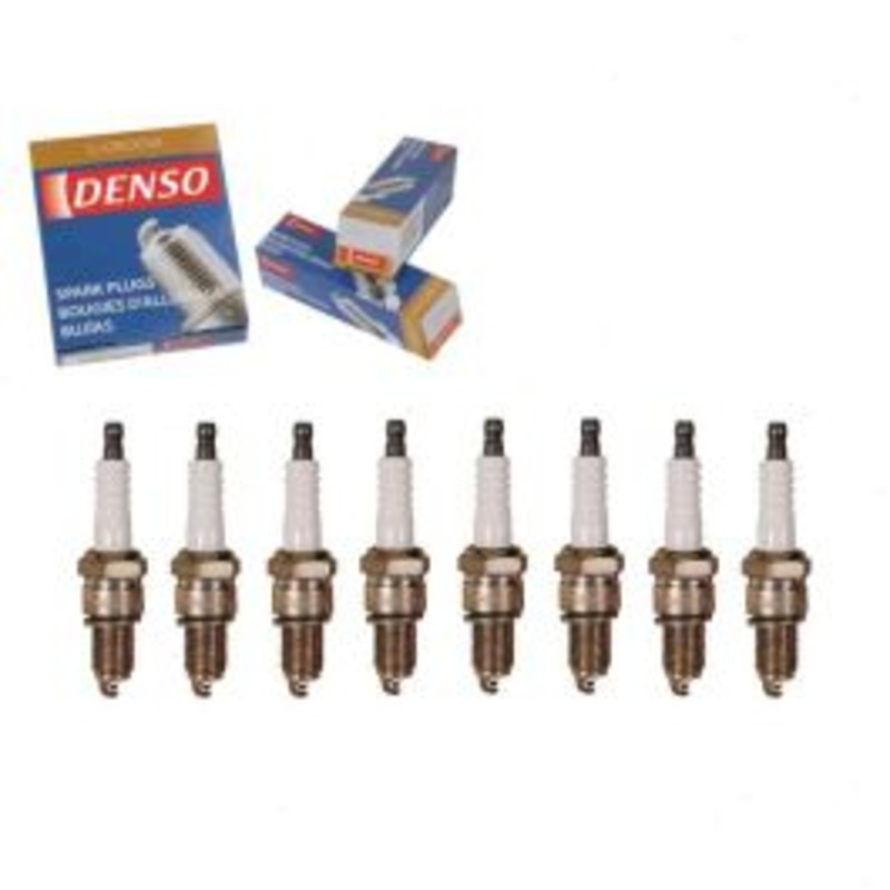 8 pc DENSO Standard U-Groove Spark Plugs for 1974 Cadillac Calais 7.7L V8