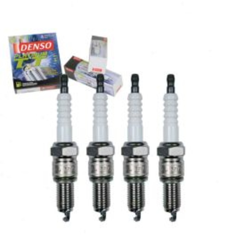 4 pc DENSO Platinum TT Spark Plugs for 1981-1984 Toyota Starlet 1.3L L4