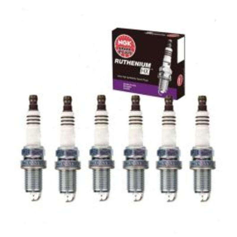 6 pc NGK Ruthenium HX Spark Plugs for 1998-1999 BMW 323is 2.5L L6
