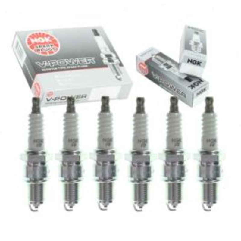 6 pc NGK V-Power Spark Plugs for 1974-1976 Ford Mustang II 2.8L V6