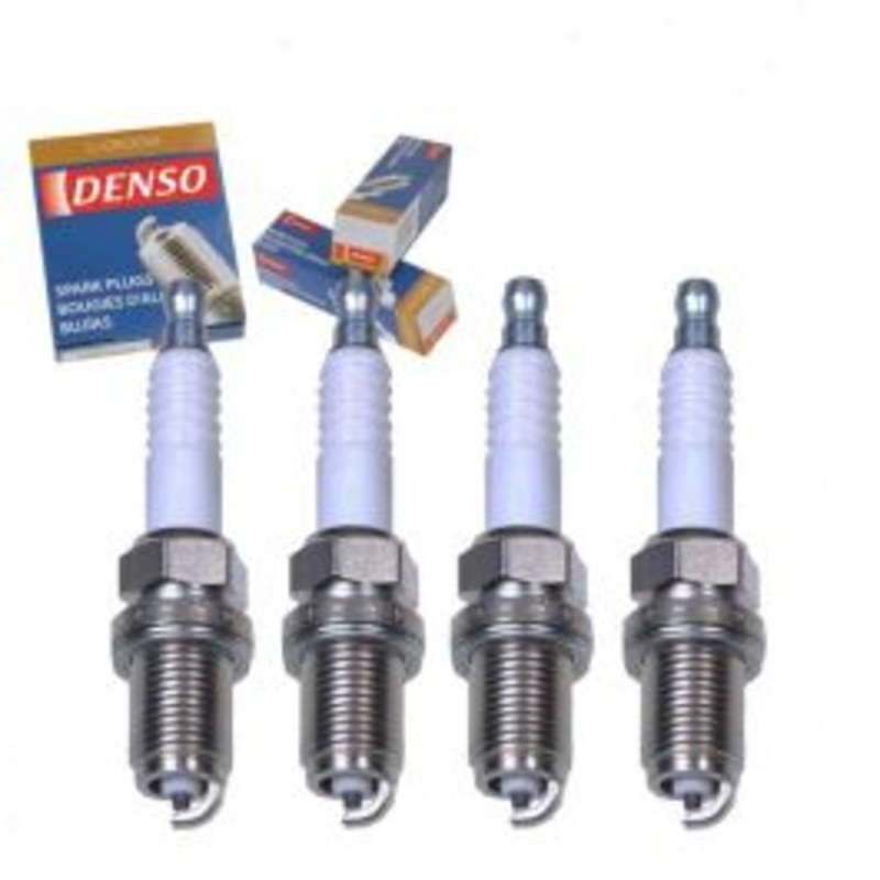 4 pc DENSO Standard U-Groove Spark Plugs for 1985-1998 Saab 900 2.0L L4