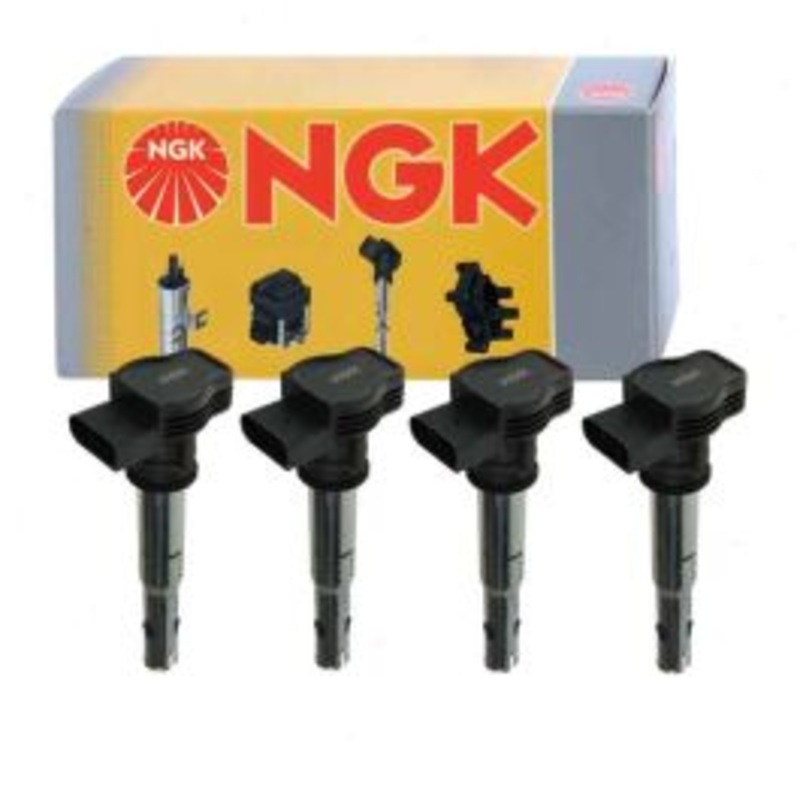 4 pc NGK Ignition Coils for 2012-2014 Volkswagen Golf 2.0L 2.5L L4 L5
