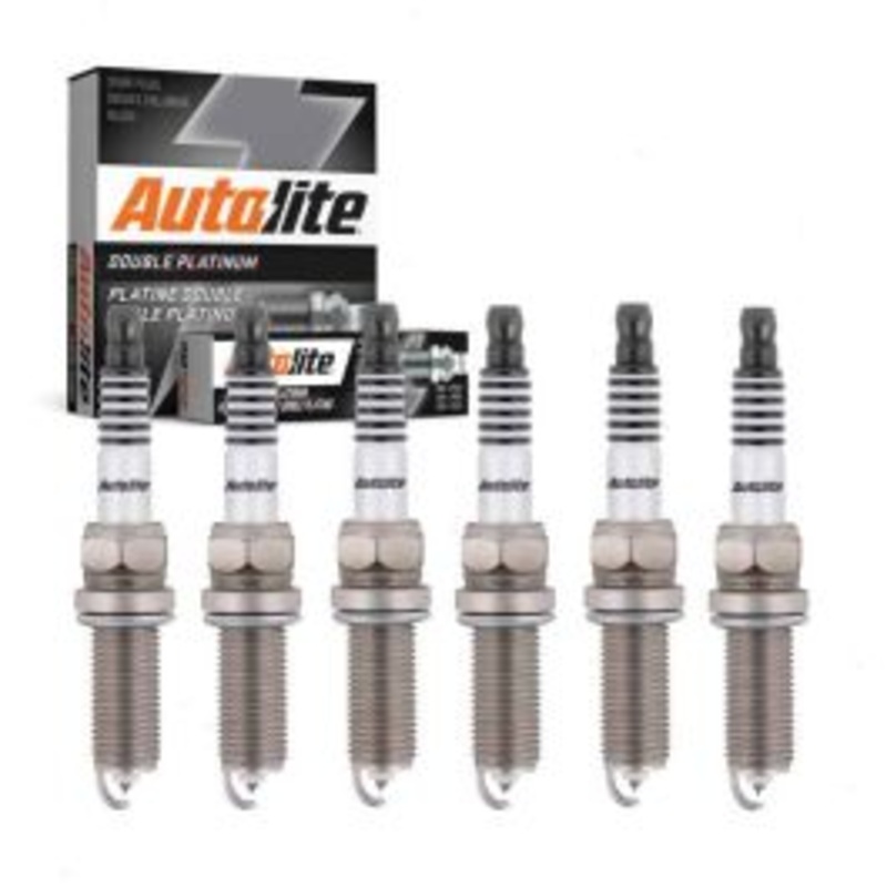 6 pc Autolite Double Platinum Spark Plug for 2011-2019 Dodge Journey 3.6L V6