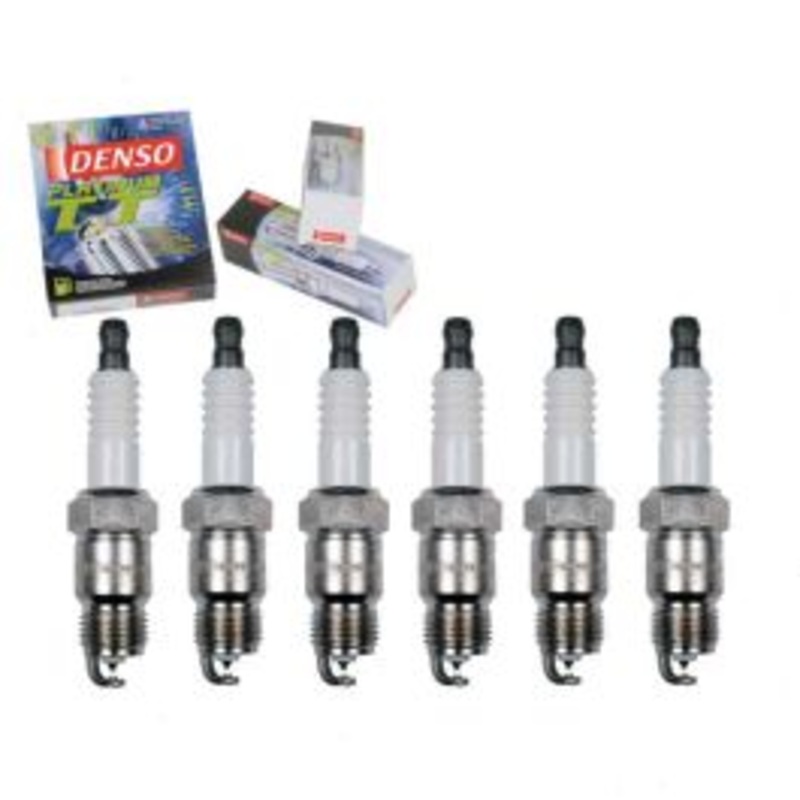 6 pc DENSO Platinum TT Spark Plugs for 1975-1992 Chevrolet P30 4.1L 4.3L 4.8L L6 V6