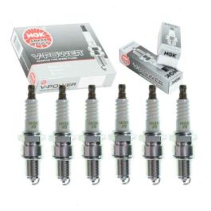 6 pc NGK V-Power Spark Plugs for 1985-1987 BMW 635CSi 3.5L L6