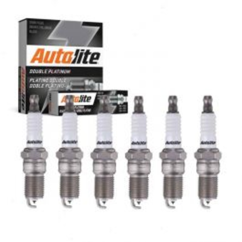6 pc Autolite Double Platinum Spark Plug for 1996-1998 Chevrolet C1500 4.3L