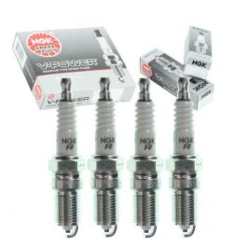 4 pc NGK V-Power Spark Plugs for 1975-1980 Mercury Bobcat 2.3L L4