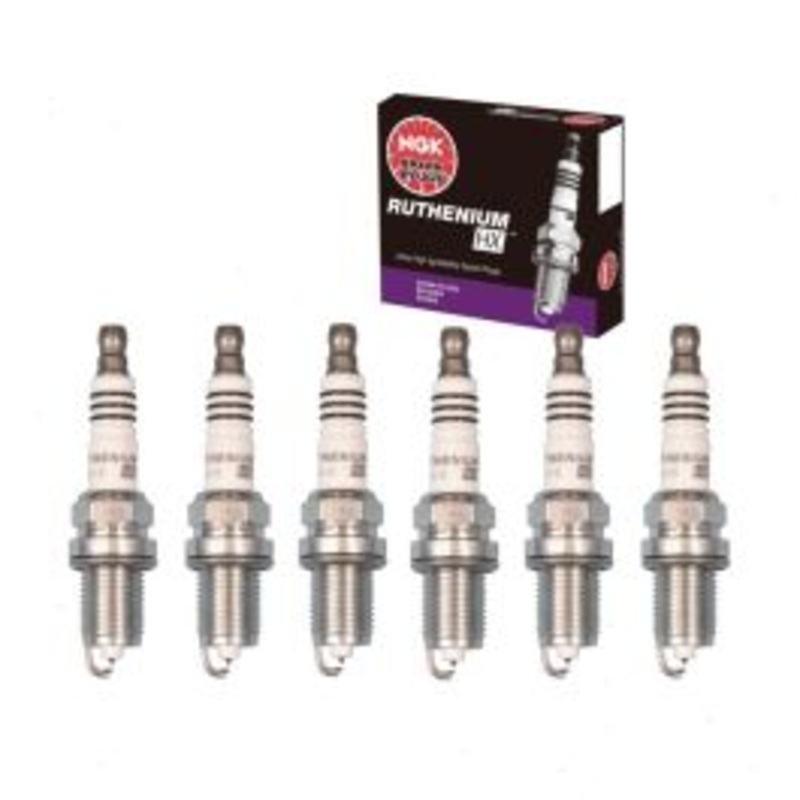 6 pc NGK Ruthenium HX Spark Plugs for 1997-1998 Audi Cabriolet 2.8L V6