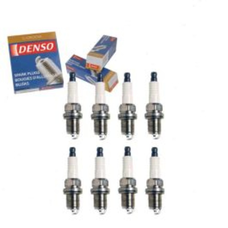 8 pc DENSO Standard U-Groove Spark Plugs for 1992-1993 Dodge B150 5.2L V8