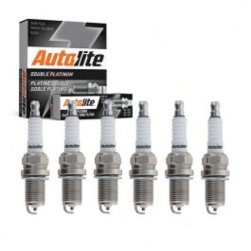 6 pc Autolite Double Platinum Spark Plug for 1987-1990 Jeep Cherokee 4.0L L6