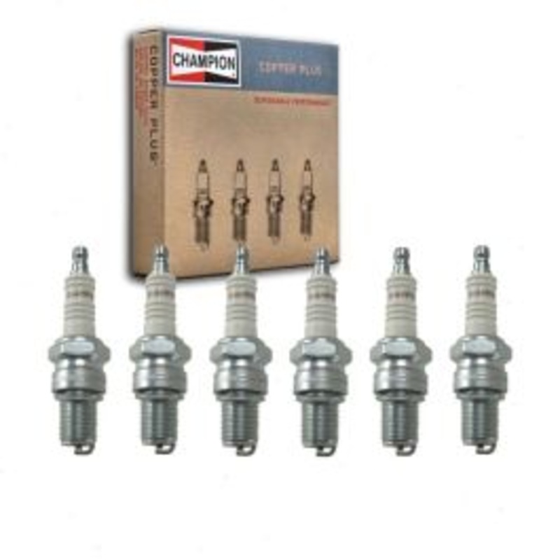 6 pc Champion Copper Plus Spark Plugs for 1966 Fargo D200 Panel Delivery 3.7L L6
