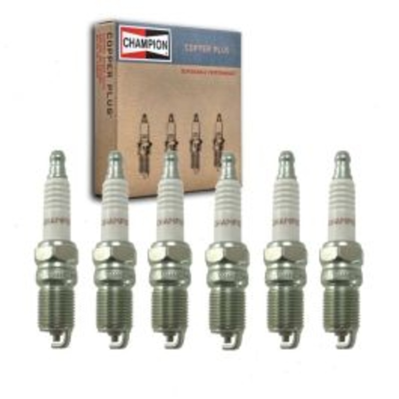 6 pc Champion Copper Plus Spark Plugs for 1983 Ford LTD 3.8L V6