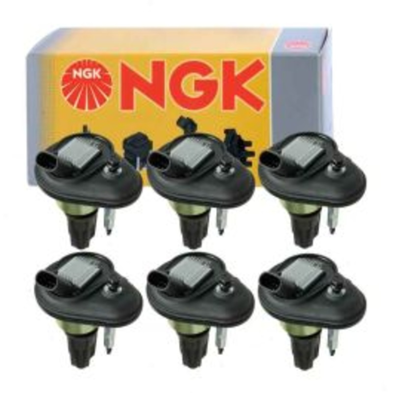6 pc NGK Ignition Coils for 2004-2005 Buick Rainier 4.2L L6