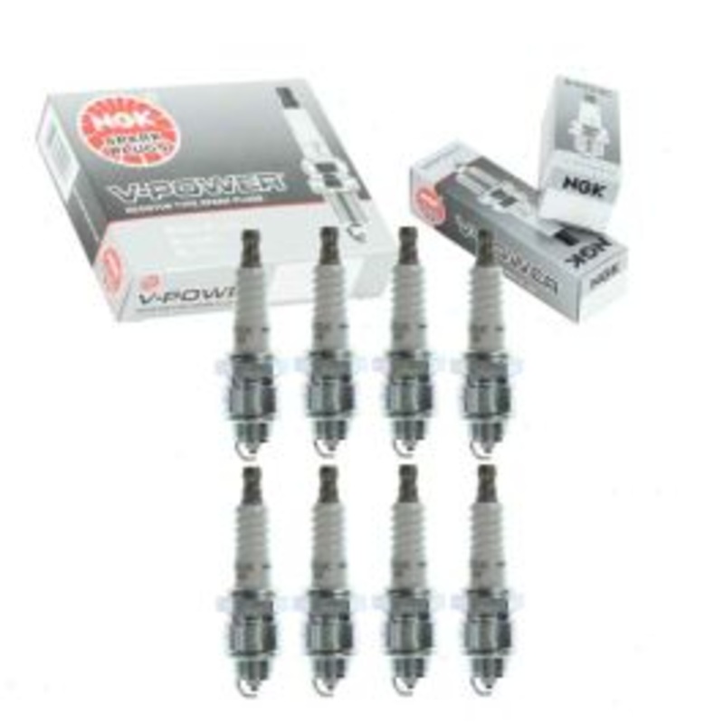 8 pc NGK V-Power Spark Plugs for 1968 Chevrolet K20 Suburban 5.0L V8