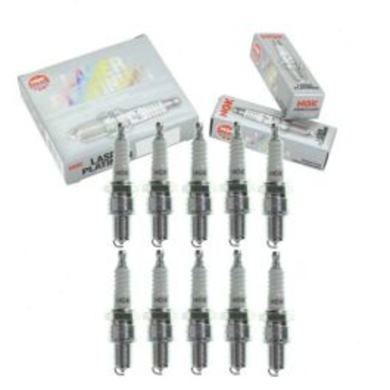 10 pc NGK Laser Platinum Spark Plugs for 2011-2017 Audi R8 5.2L V10