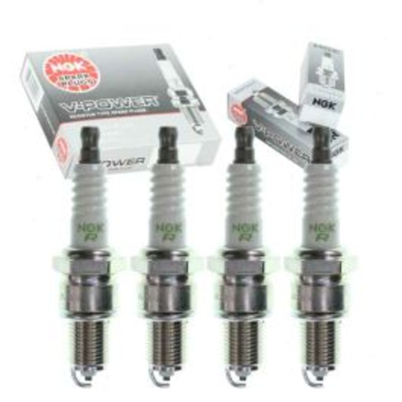 4 pc NGK V-Power Spark Plugs for 1968-1971 BMW 2002ti 2.0L L4