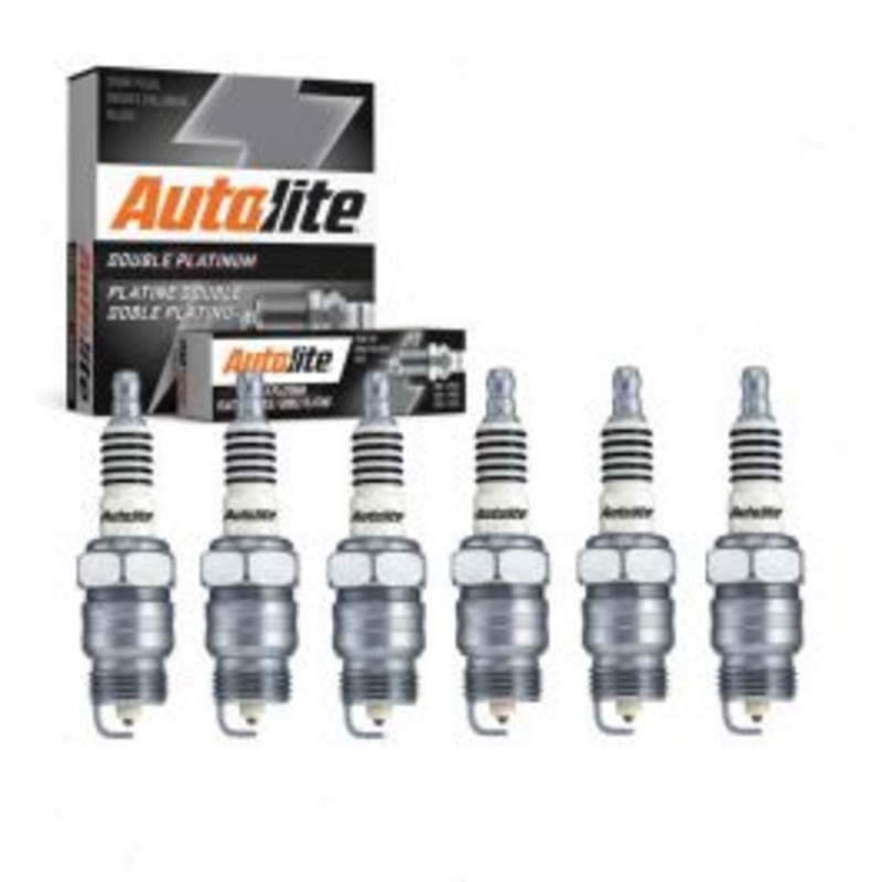 6 pc Autolite Double Platinum Spark Plug for 1968-1973 Ford P-100 3.9L L6