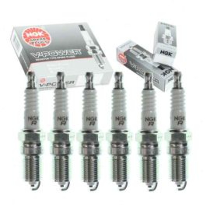 6 pc NGK V-Power Spark Plugs for 1981-1983 DeLorean DMC 12 2.9L V6