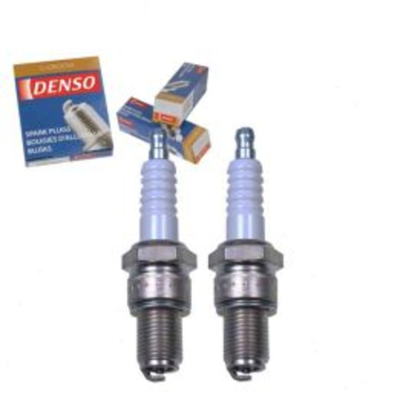 2 pc DENSO Standard U-Groove Spark Plugs for 1970-1972 Honda 600 0.6L L2