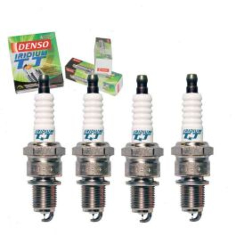 4 pc DENSO Iridium TT Spark Plugs for 1991-1992 Hyundai Scoupe 1.5L L4