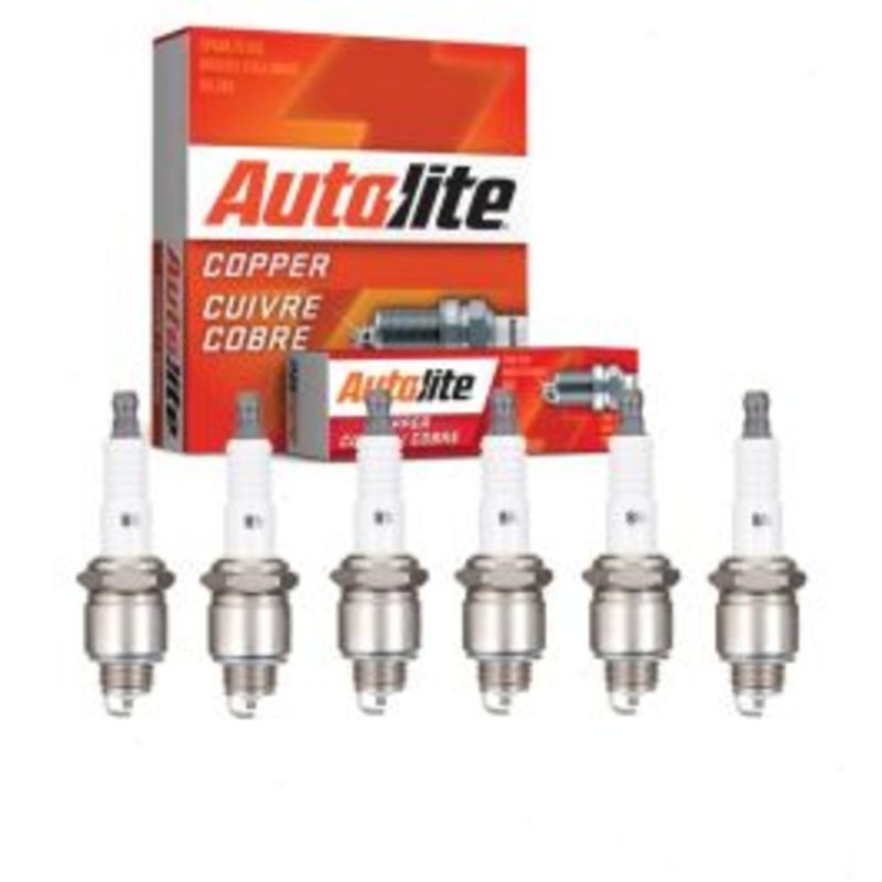 6 pc Autolite Copper Core Spark Plugs for 1965 International D1300 3.9L L6