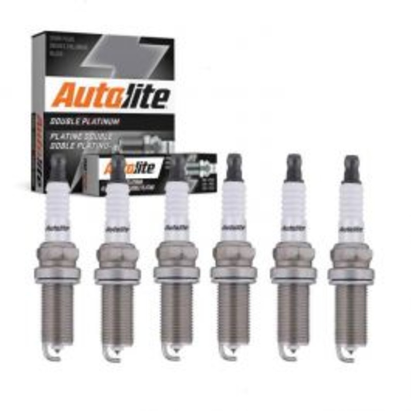 6 pc Autolite Double Platinum Spark Plug for 2006-2007 BMW 525i 3.0L L6