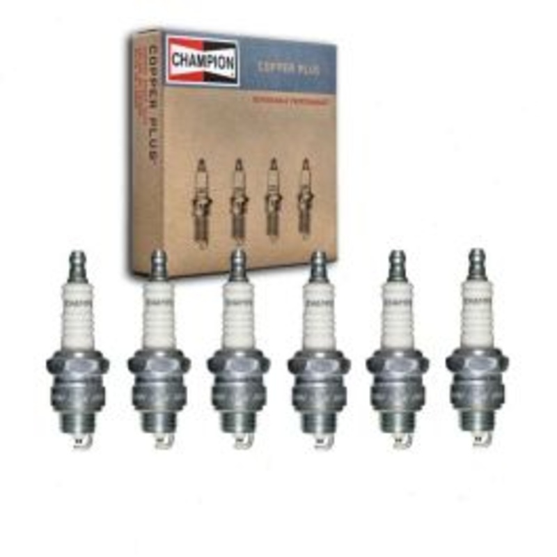 6 pc Champion Copper Plus Spark Plugs for 1966-1971 Jeep CJ5 3.7L V6