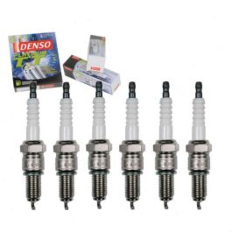 6 pc DENSO Platinum TT Spark Plugs for 1966 GMC PB25 Series 4.8L L6