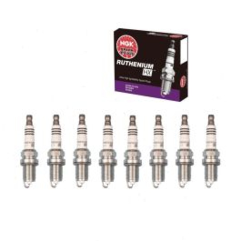 8 pc NGK Ruthenium HX Spark Plugs for 2003 Jaguar XKR 4.2L V8