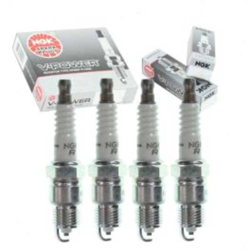 4 pc NGK V-Power Spark Plugs for 1980-1982 American Motors Spirit 2.5L L4