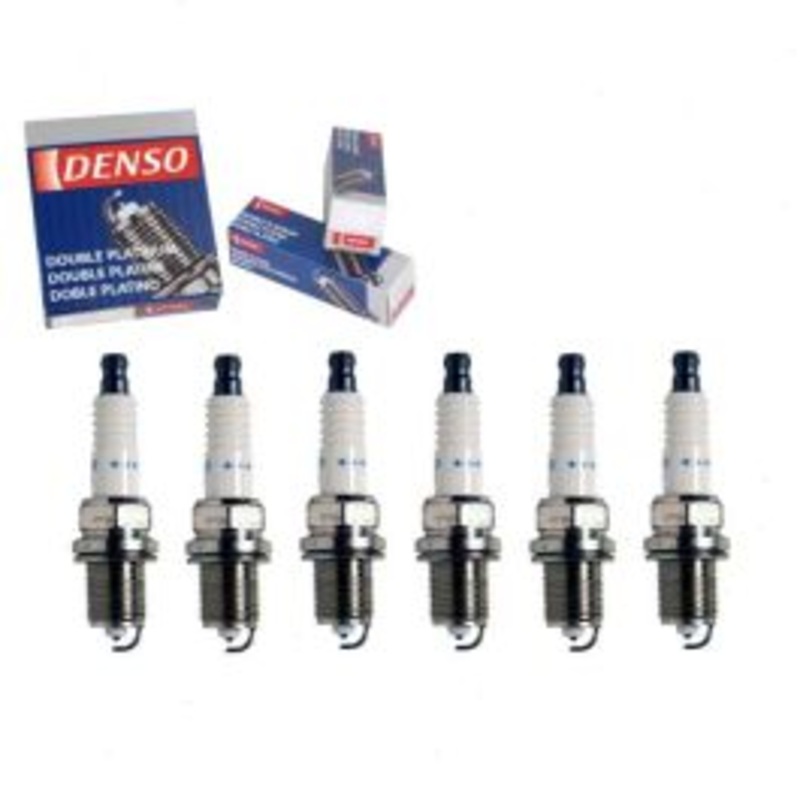 6 pc DENSO Double Platinum Spark Plugs for 1997 Mercedes-Benz C280 2.8L L6