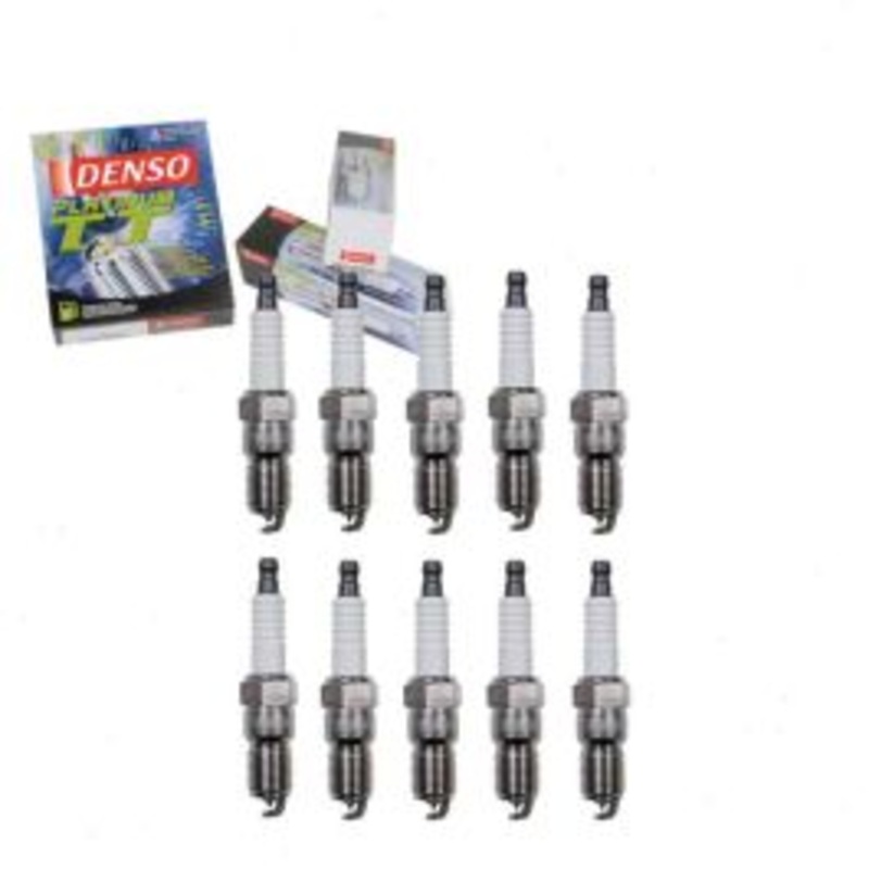 10 pc DENSO Platinum TT Spark Plugs for 1999-2009 Ford E-350 Super Duty 6.8L V10