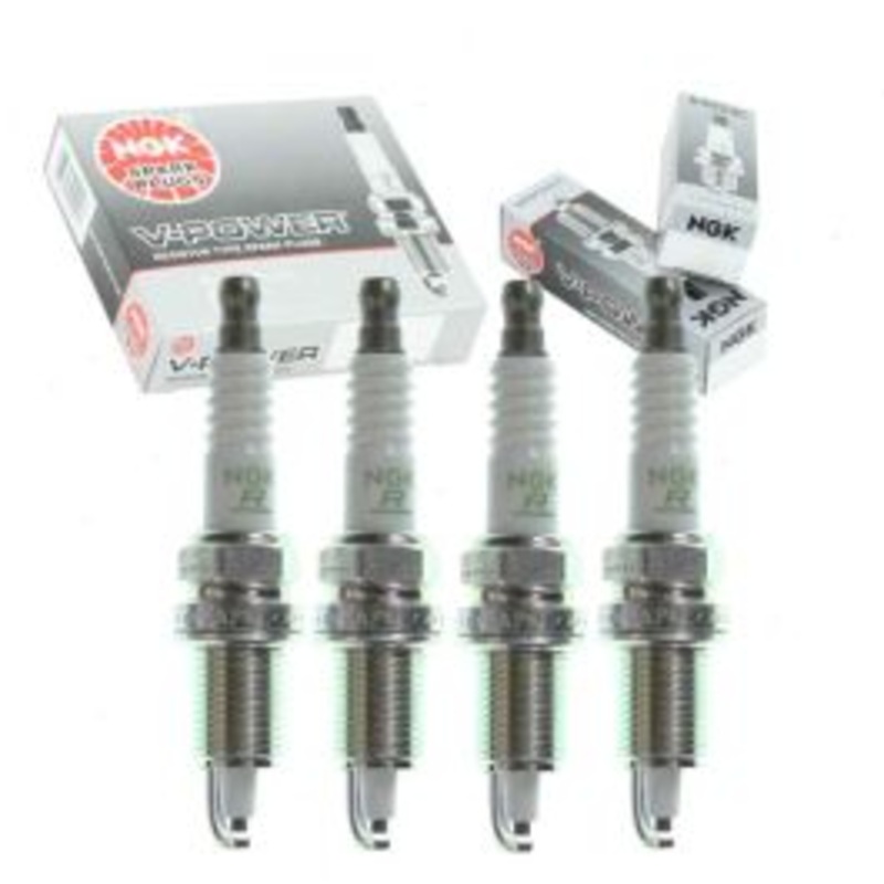 4 pc NGK V-Power 5077 ZGR5A Spark Plugs